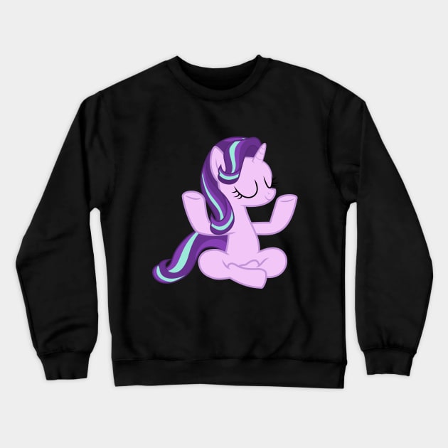 Starlight Glimmer Lotus Position Meditation Crewneck Sweatshirt by Wissle